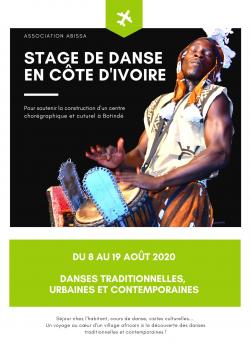 Cours de danse africaine et afro-contemporaine par la compagnie Joseph Aka, à Chambéry